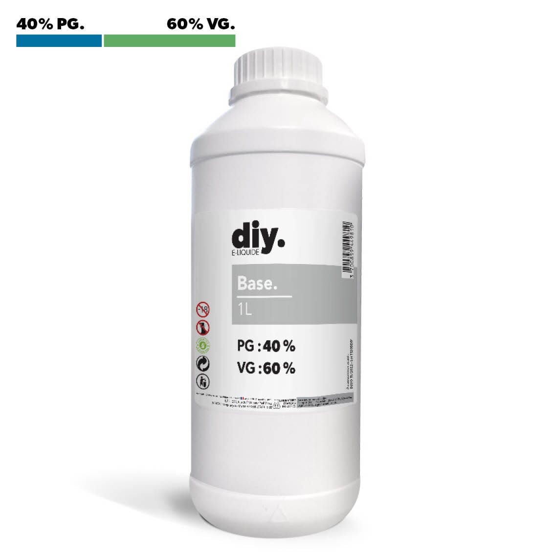 Base 1 Litre - 40% PG / 60% VG 2